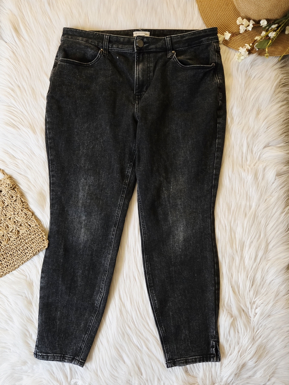 M Jeans By Maurices Black Washed Skinny Jeans